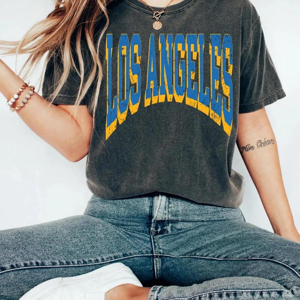 Los Angeles Football Shirt S Game Day Tee Football Fan Gift